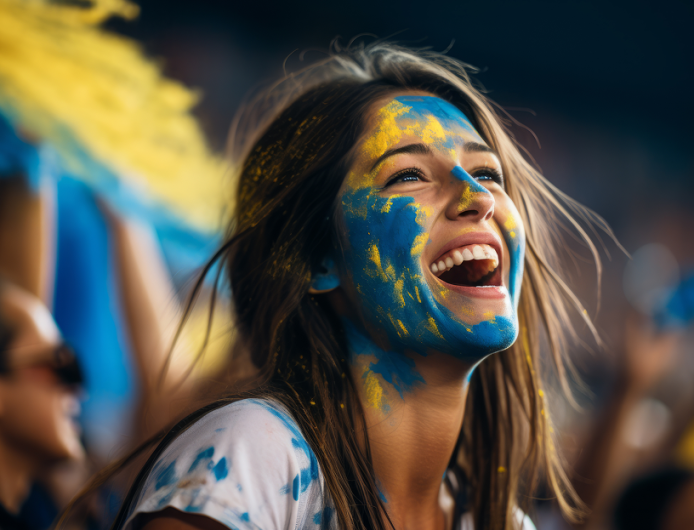 female-soccer-fan-with-painted-face 1